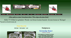 Desktop Screenshot of kreativer-holzwurm.de