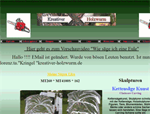 Tablet Screenshot of kreativer-holzwurm.de